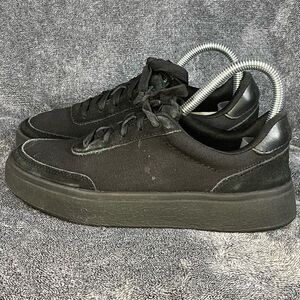 Kizik Shoes Women sz 6.5 Prague Black Canvas Suede Casual Comfort Sneakers